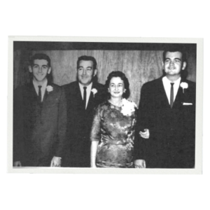 J. Arthur and Evelyn Trudeau with their adult sons