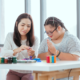 austistic girl learning